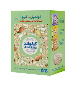 کینوآ+اوتمیل با پودر زنجبیل و دانه چیا-جعبه 300 گرم